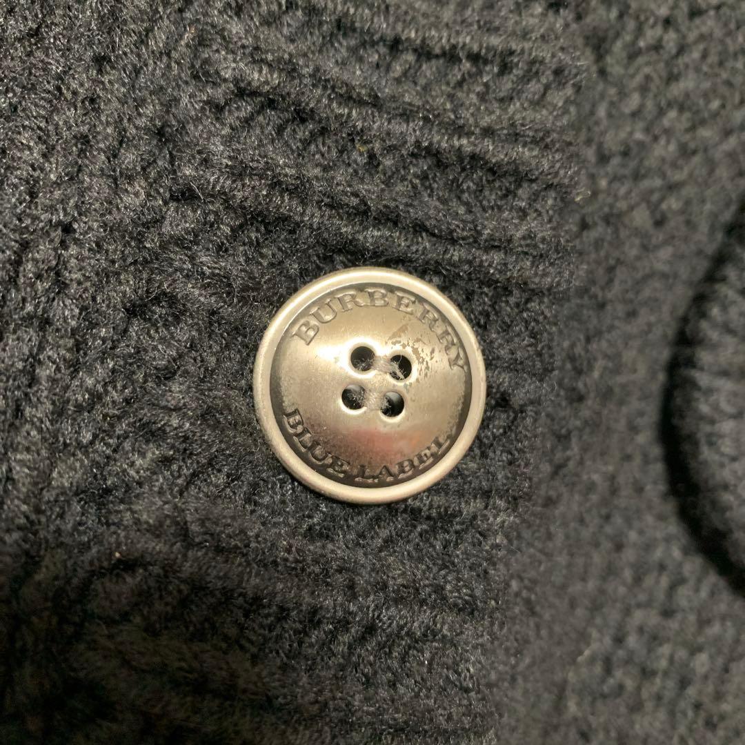 バーバリーロンドンブルーレーベル ポンチョ 三陽商会 ブラック 体型カバー 高級