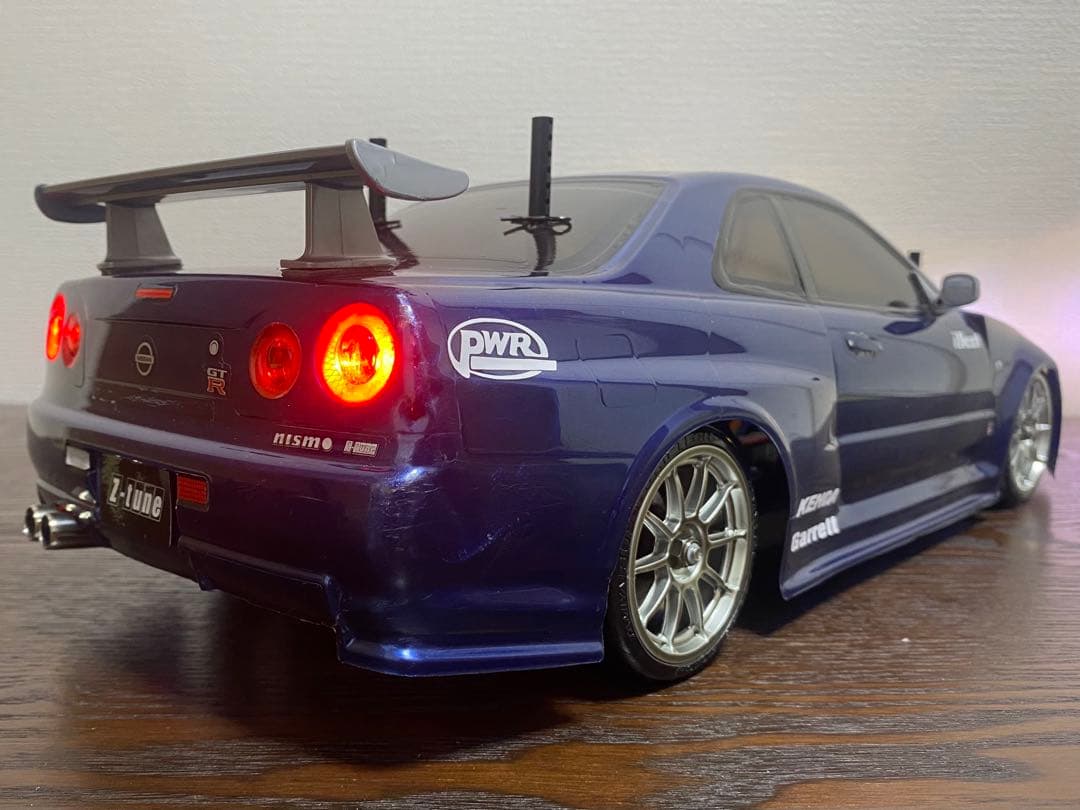 P*フ様 初心者(入門) タミヤ　ラジコン　tt02 シャーシ　R34 ボディ