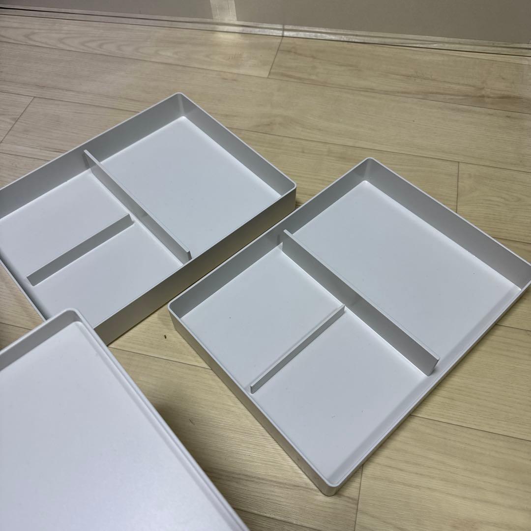 【無印良品】ABS樹脂 脚付トレー（4つセット）