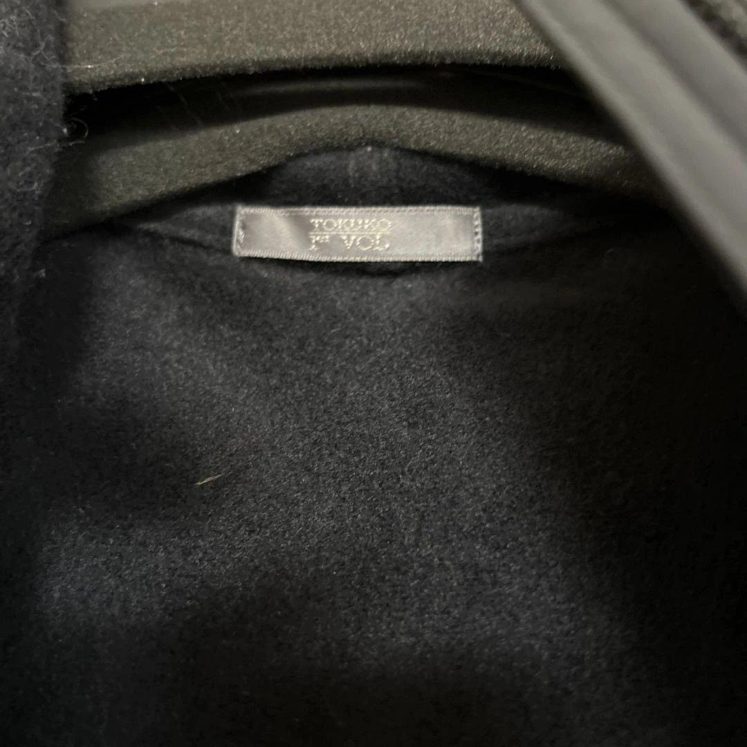 ゆ*り様 トクコ　花柄プリント フード付きジャケット 黒　TOKUKO