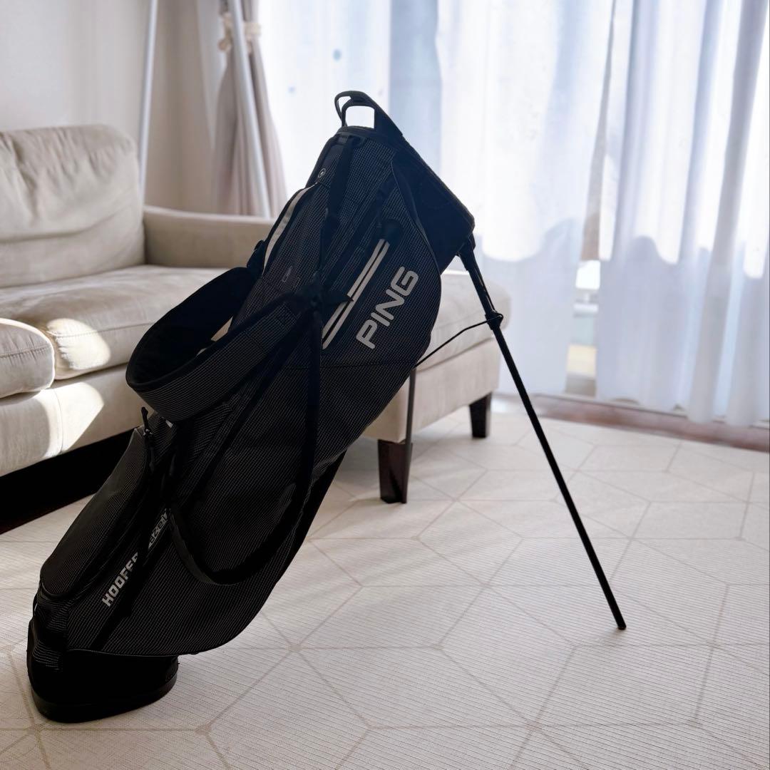 【美品】PING ピン スタンドキャディバック 黒