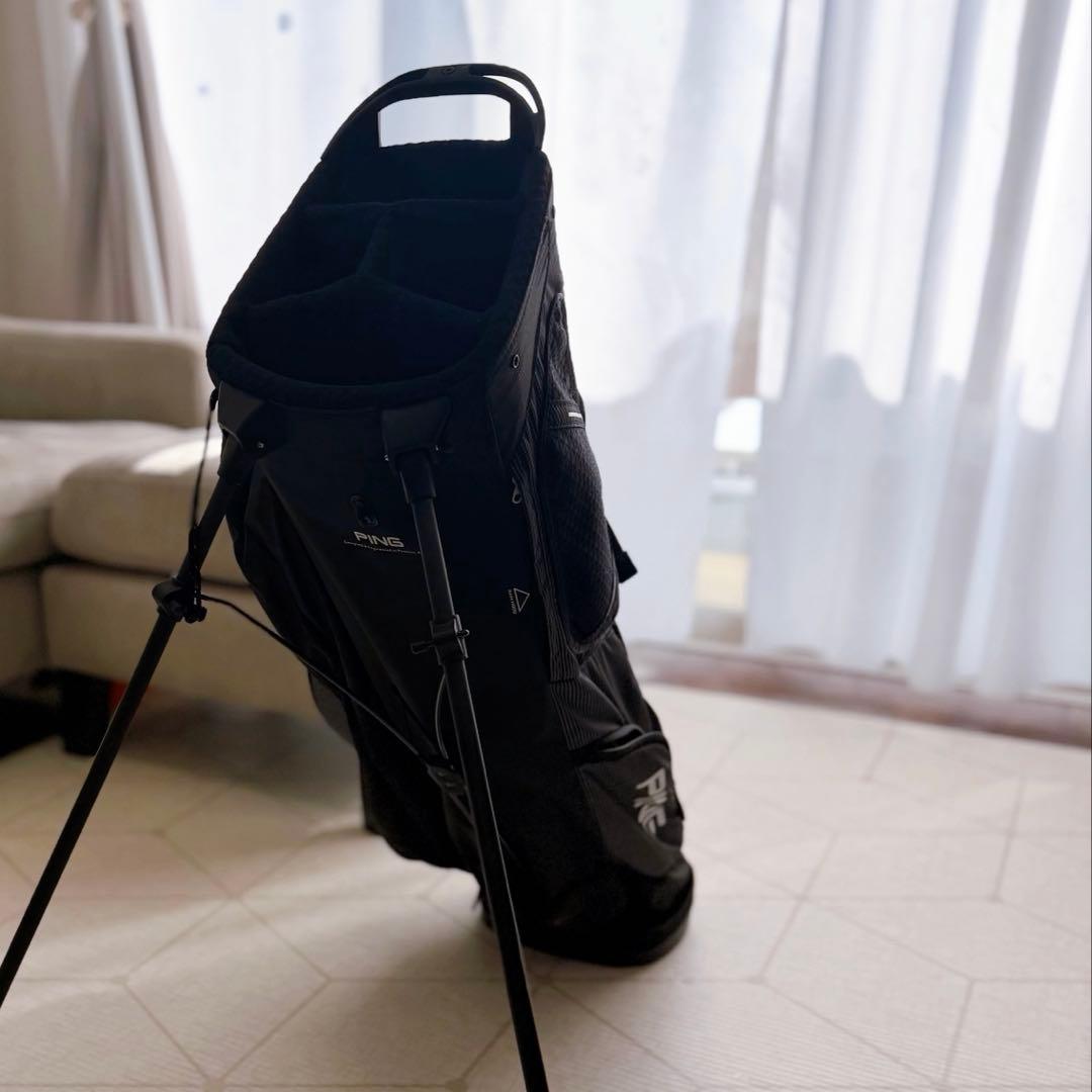 【美品】PING ピン スタンドキャディバック 黒