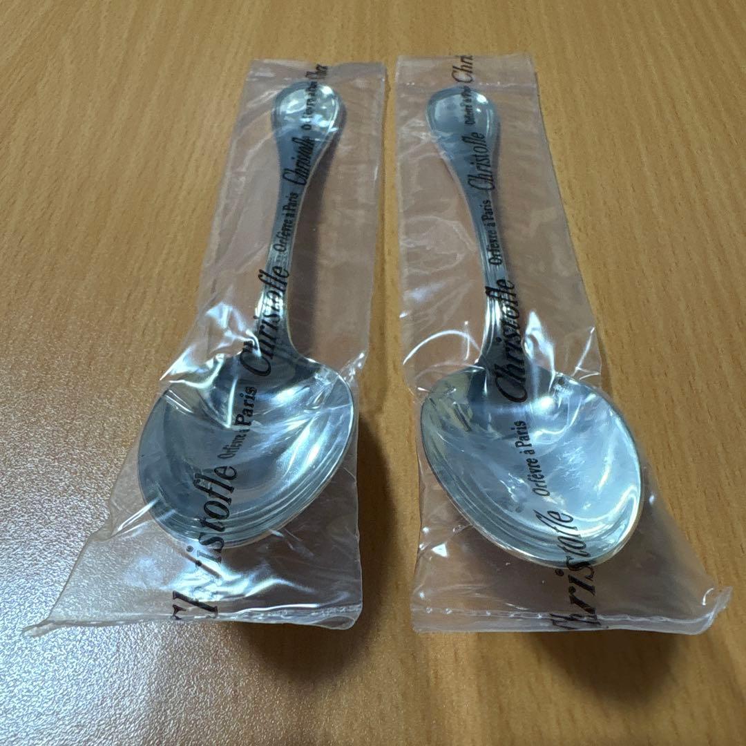クリストフル　アルビ　デザートスプーン　2本