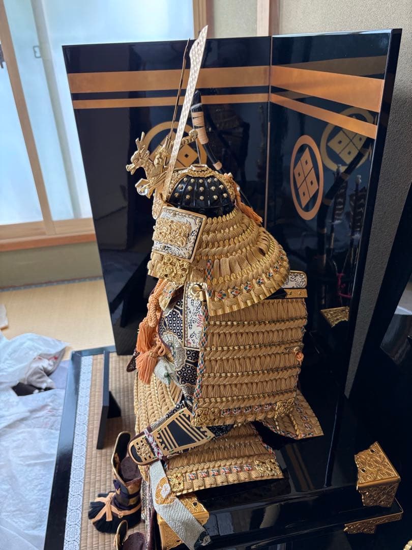 美品 鈴甲子雄山作 五月人形 1式