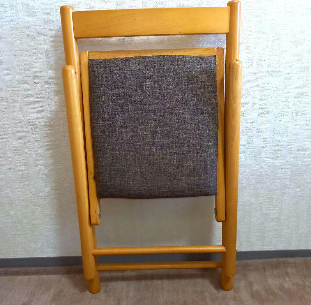 わいわい　テーブル チェア 2点セット 折りたたみ コンパクト 木製