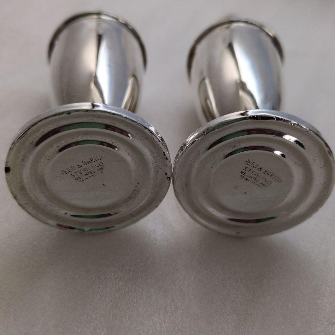 リード＆バートン シルバー　塩胡椒入れ 2個セット　ヴィンテージ