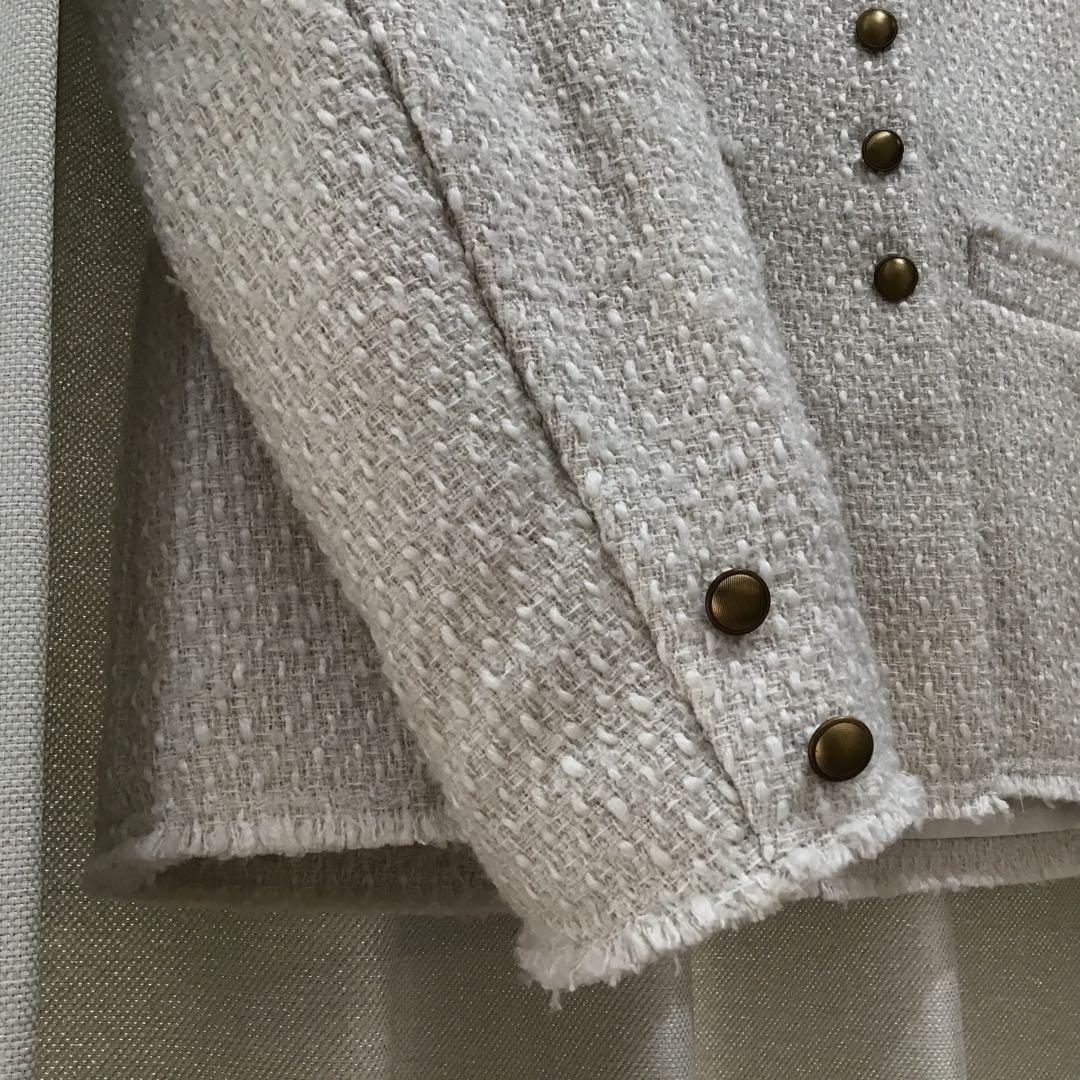 【専用ページ】ピュアルセシン　リングツイードノーカラージャケット