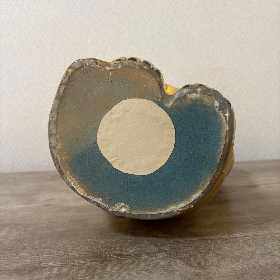 古い招き猫　招福置物　貯金箱　千万両〈検 常滑焼　海外向けデザイン　ビンテージ