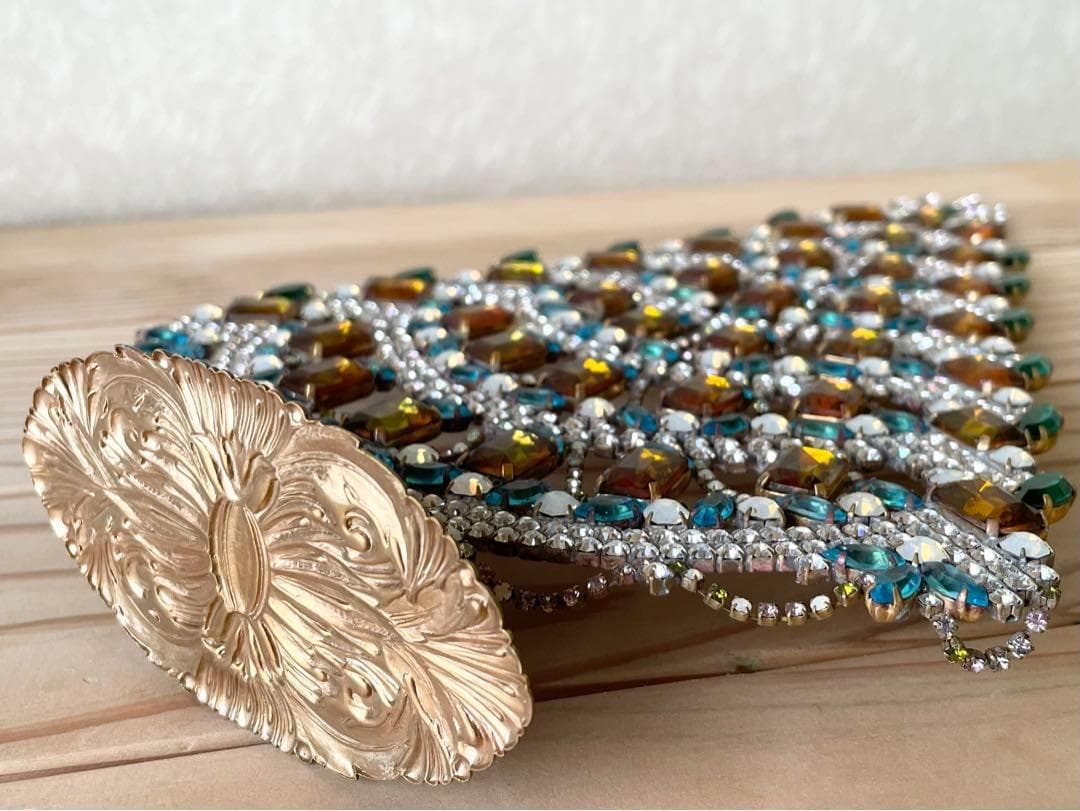 特大/チェコガラスツリー/Husar.D刻印/手作り/ブラウンブルー/クリスマス