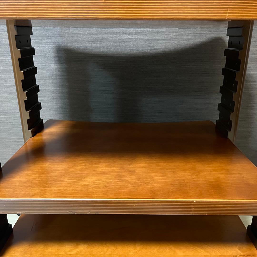 高級国産　山本音響工芸 桜合板×アサダ桜無垢材 オーディオラック