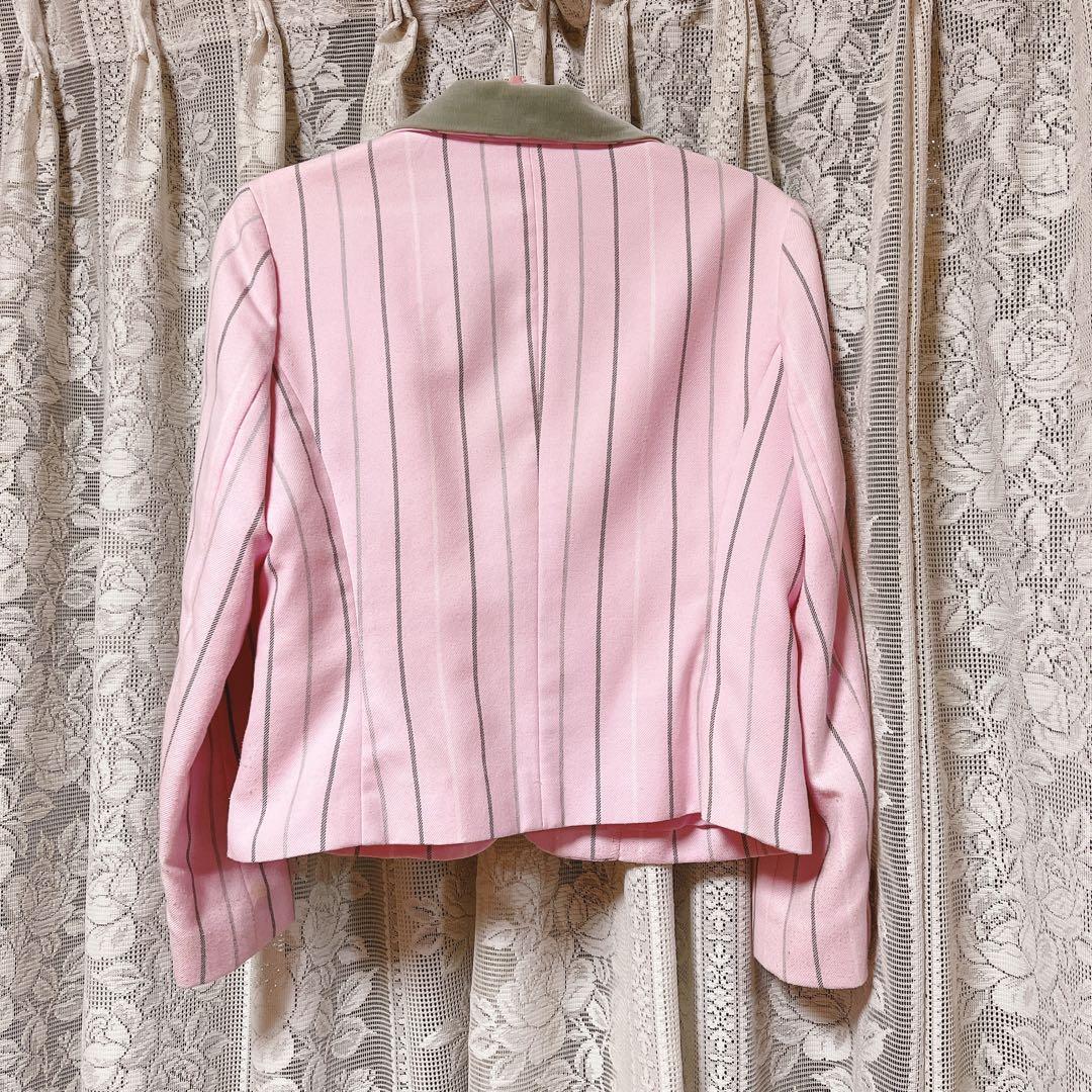MILK ピンストライプ セットアップ　　ピンク