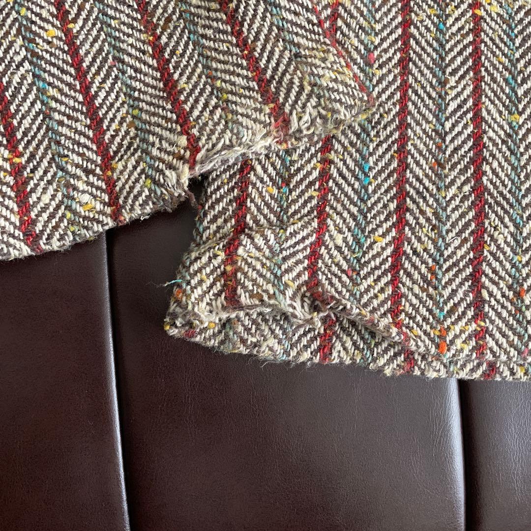 レア ヴィンテージ UFO フレアパンツ talonジップ ブラウン ストライプ