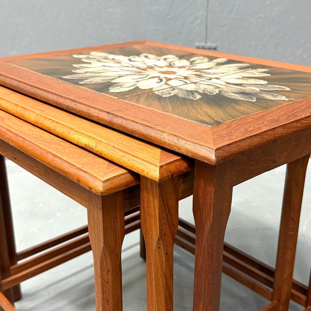 北欧デンマーク ヴィンテージ タイルトップ テストテーブル (501)