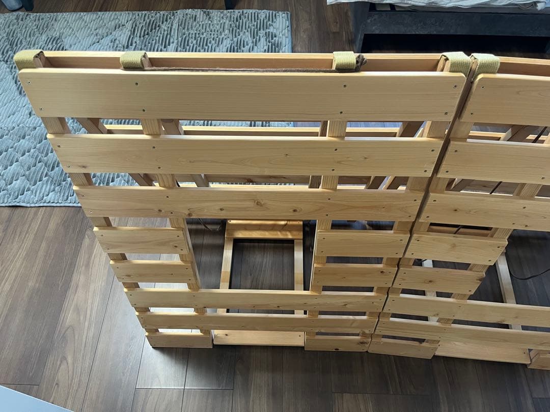 すのこ　ダブル　木製すのこベッド