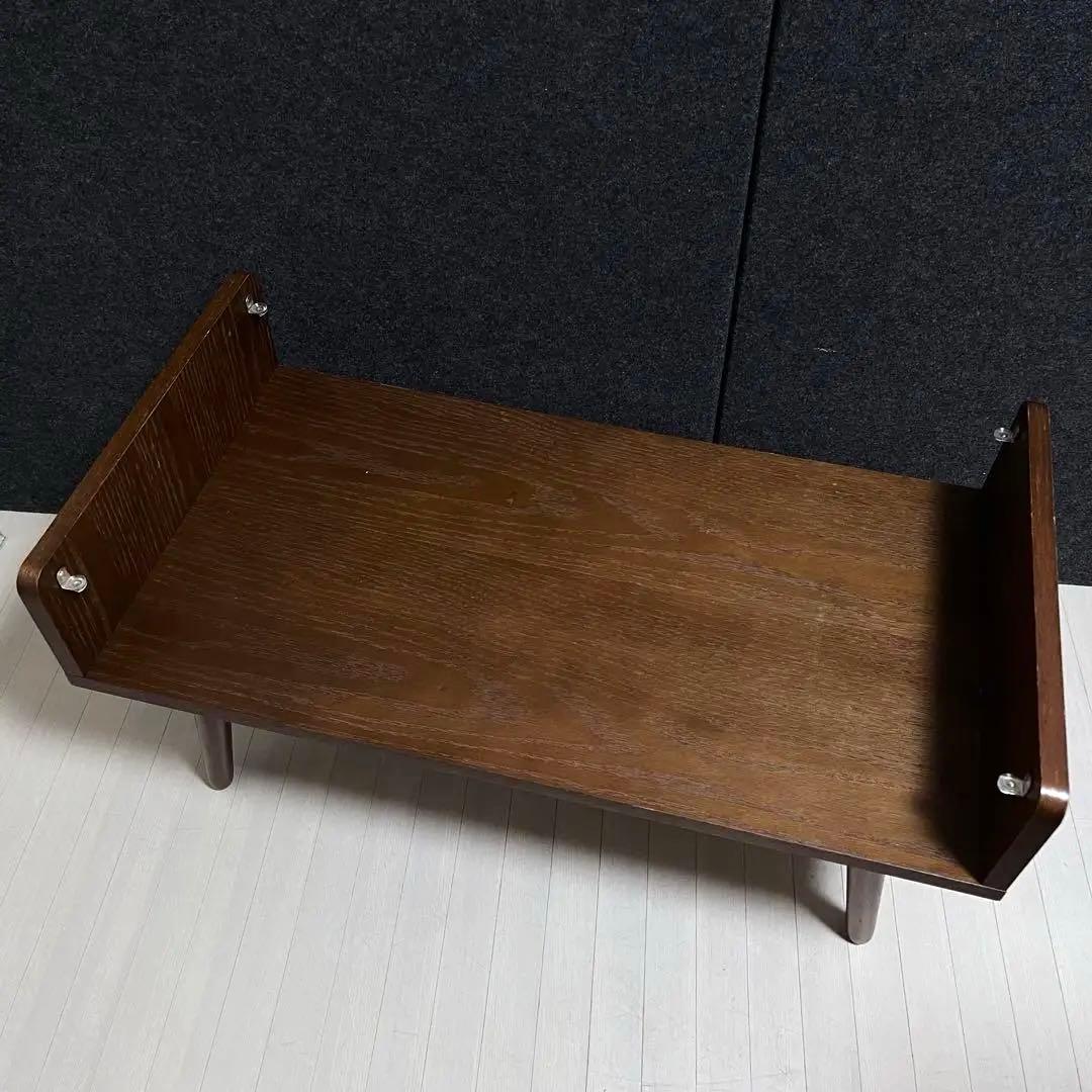 天然木　オーク材　Gigi ジジ　ガラステーブル　センターテーブル　アンティーク