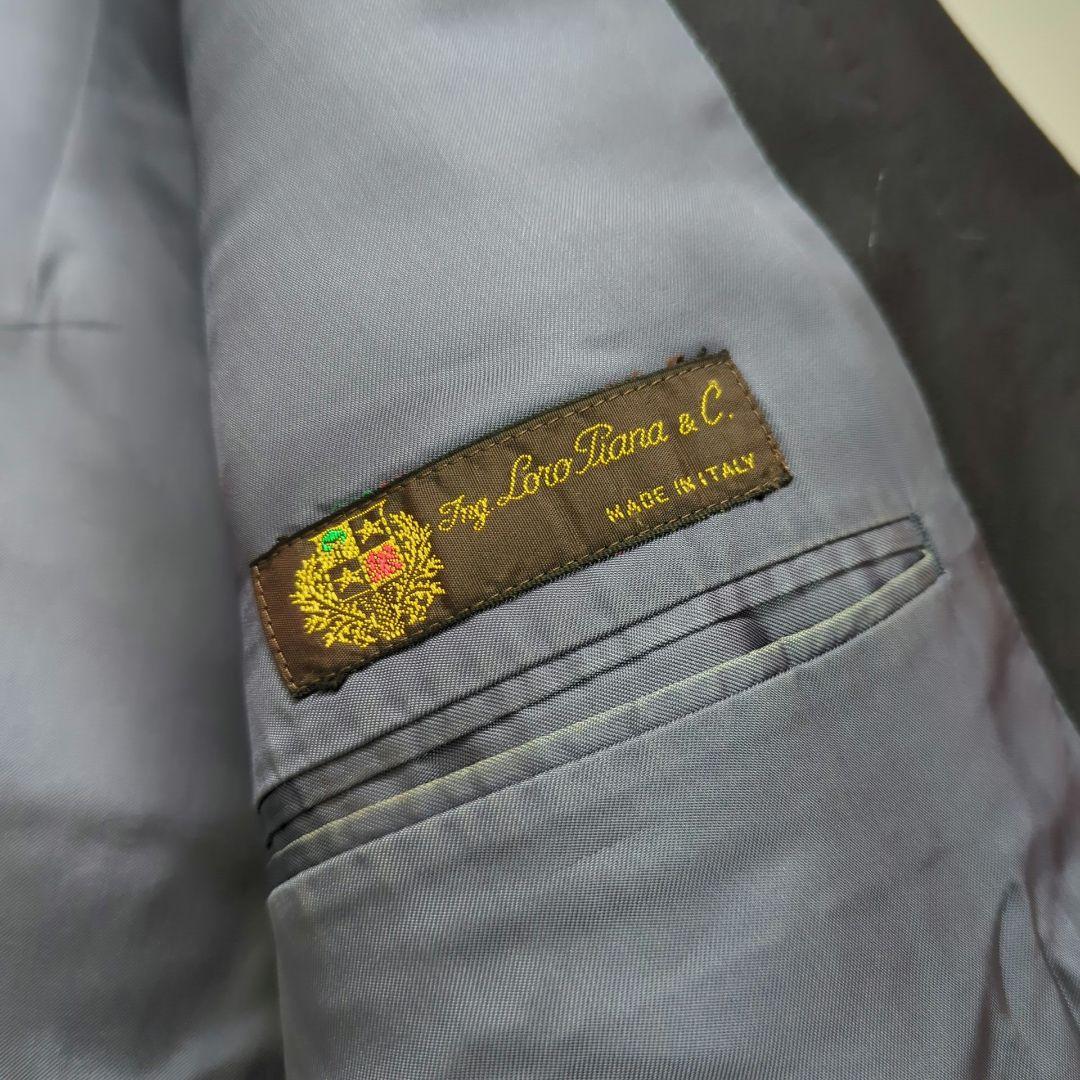 ロロピアーナ✨ポールスミス✨ネイビー ダブルブレスト ビジネススーツ M