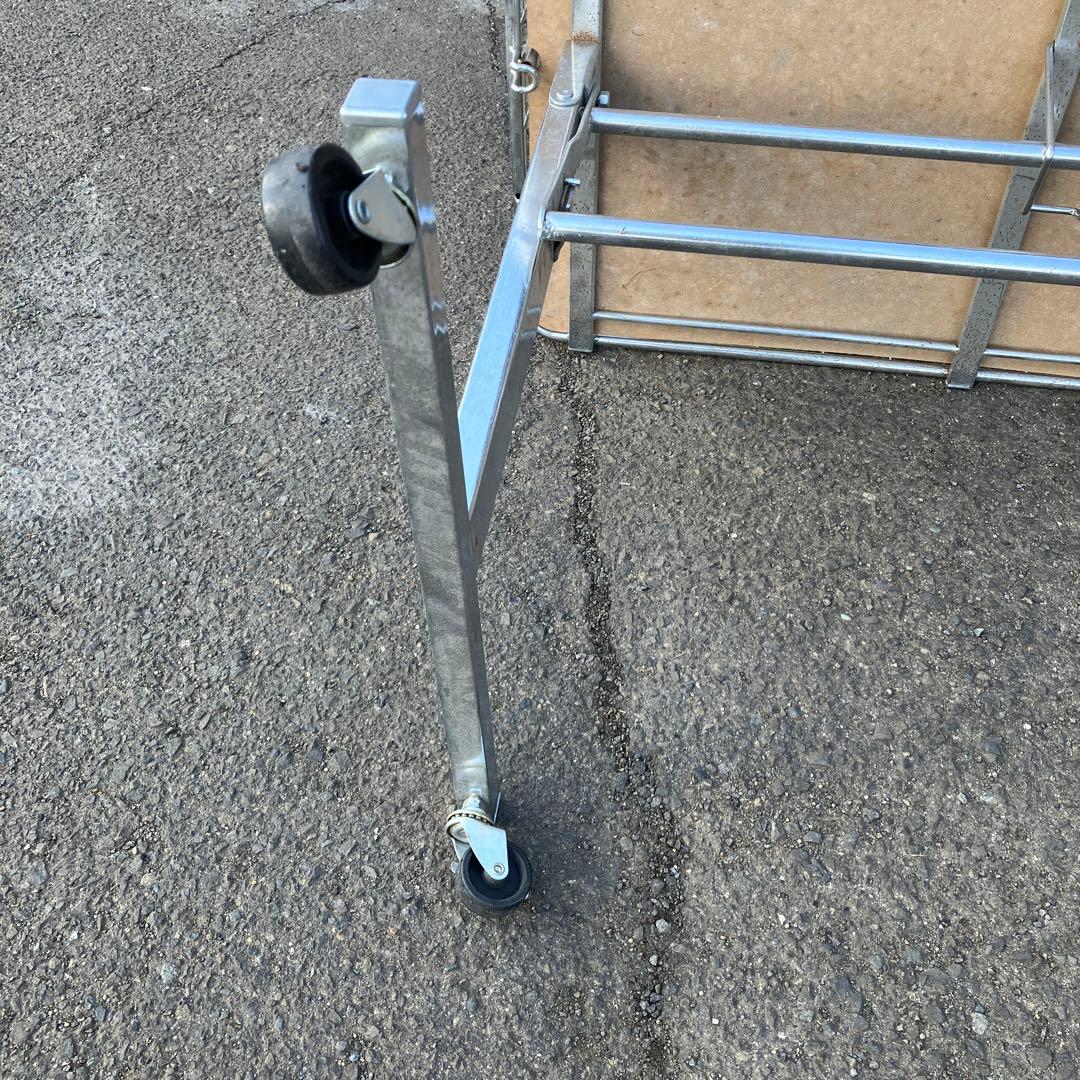 B-1 折りたたみ式 キャスター付き ワゴン 店舗什器 サービスカート レトロ