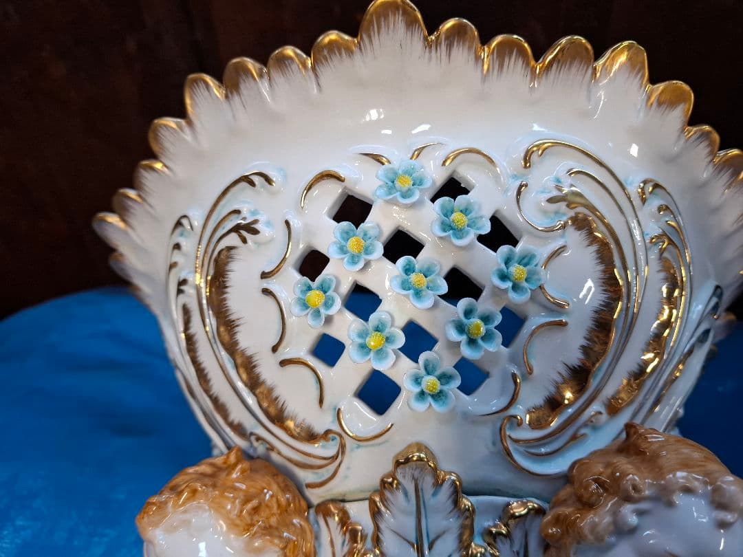 Capodimonte カポディモンテの陶器製置物 大型 天使 イタリア製