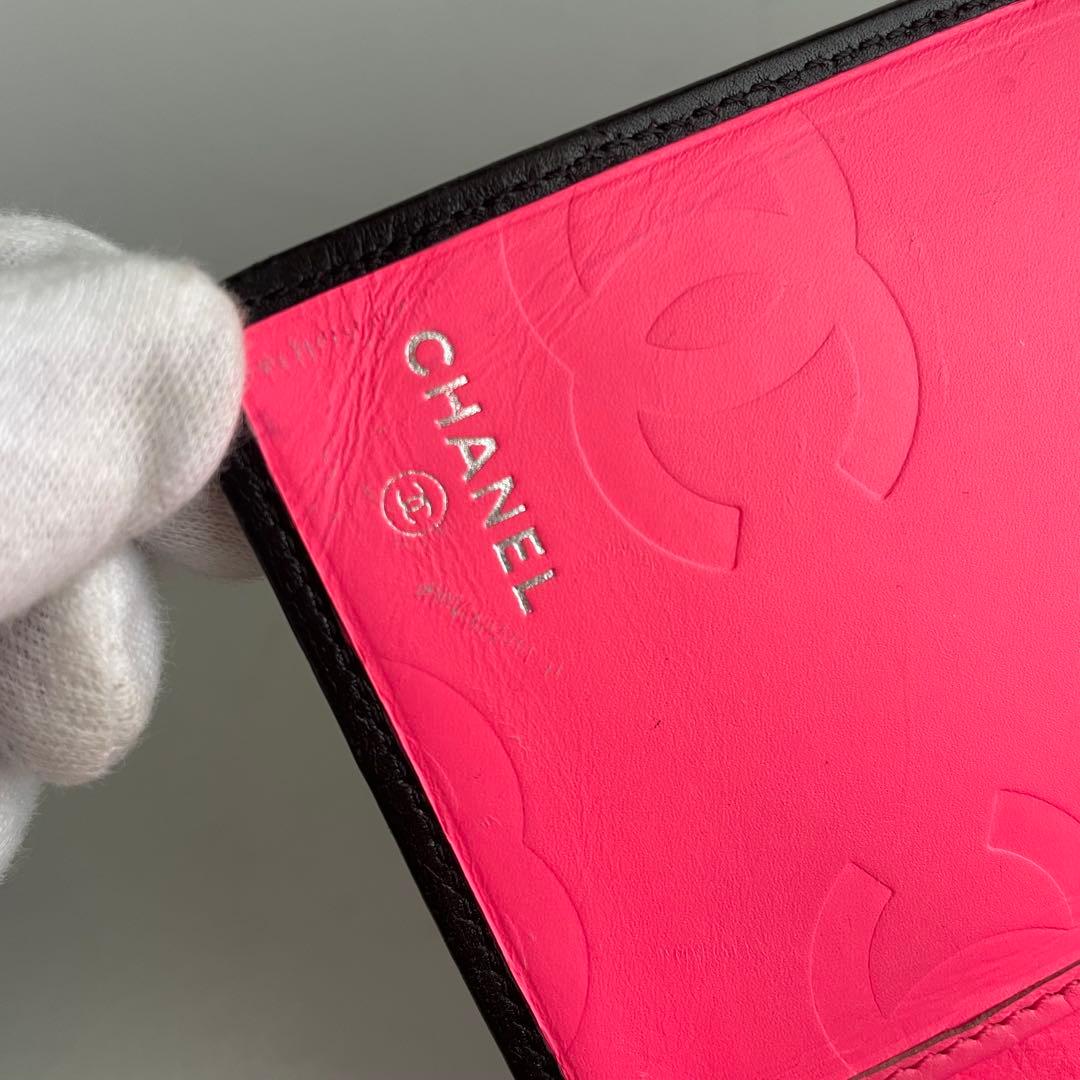 美品✨白黒カンボンラインChanel キルティング長財布 シャネルマトラツセ