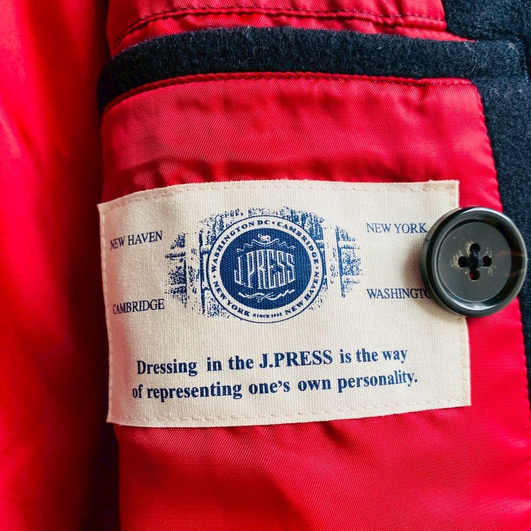 ジェイプレス●極美品●上質メルトンウール ヴィンテージPコート 碇ボタン M