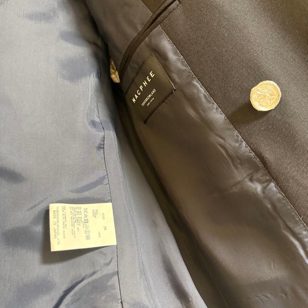 マカフィー ビンテージギャバジン ダブルブレストジャケット テーラードジャケット