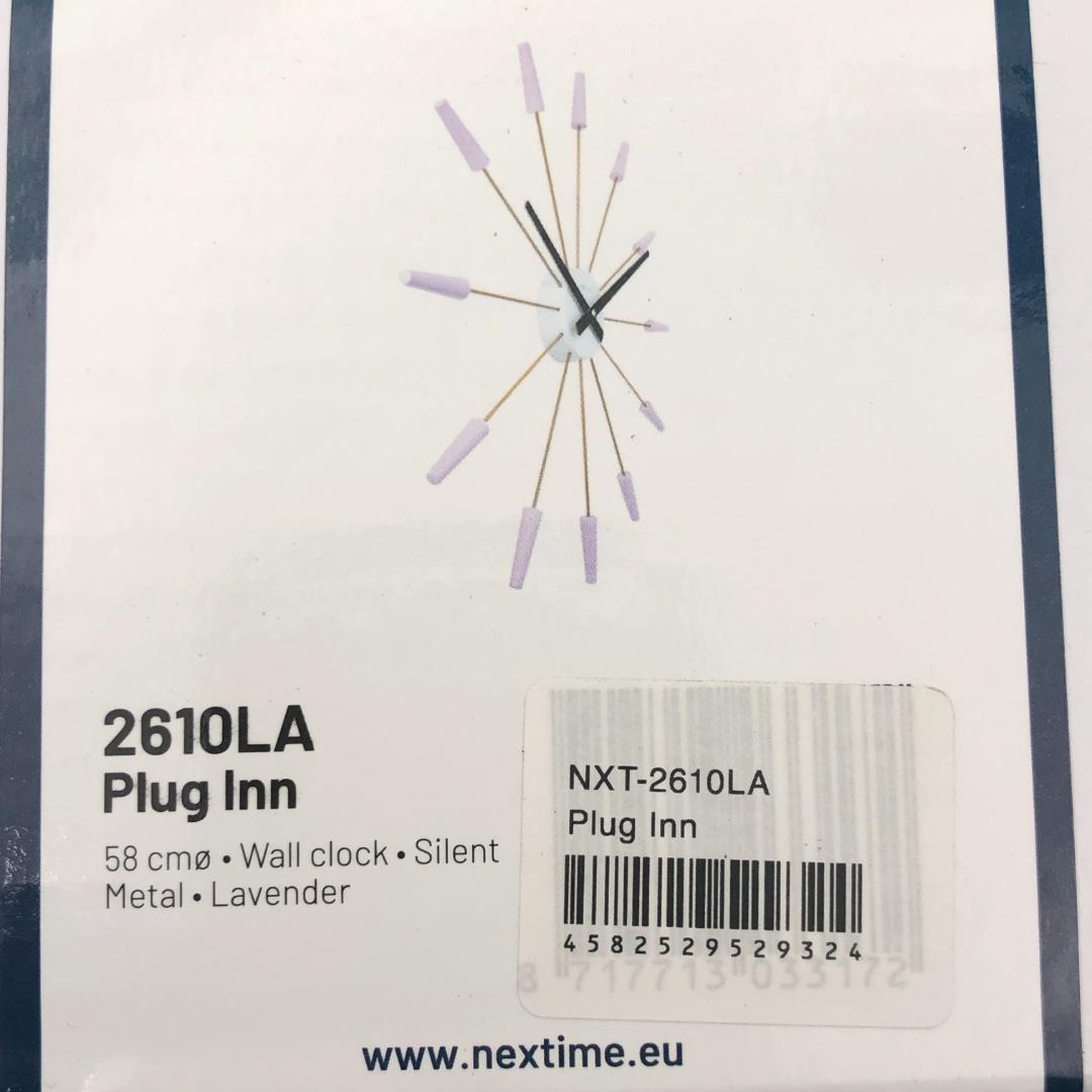 NEXTIME　掛け時計　プラグイン【新品】モダン　インテリア　大きめ　クロック