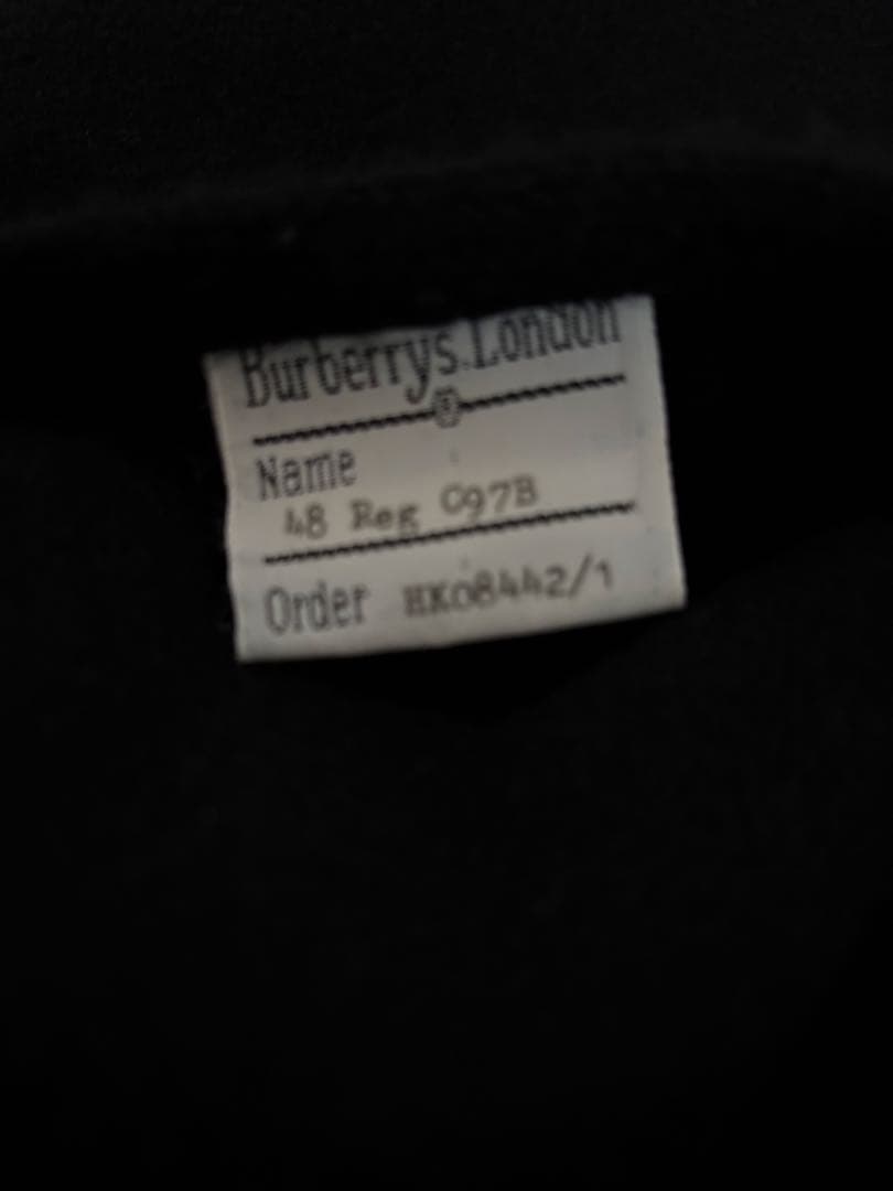 90s Burberry's ウール ハーフコート ブラック