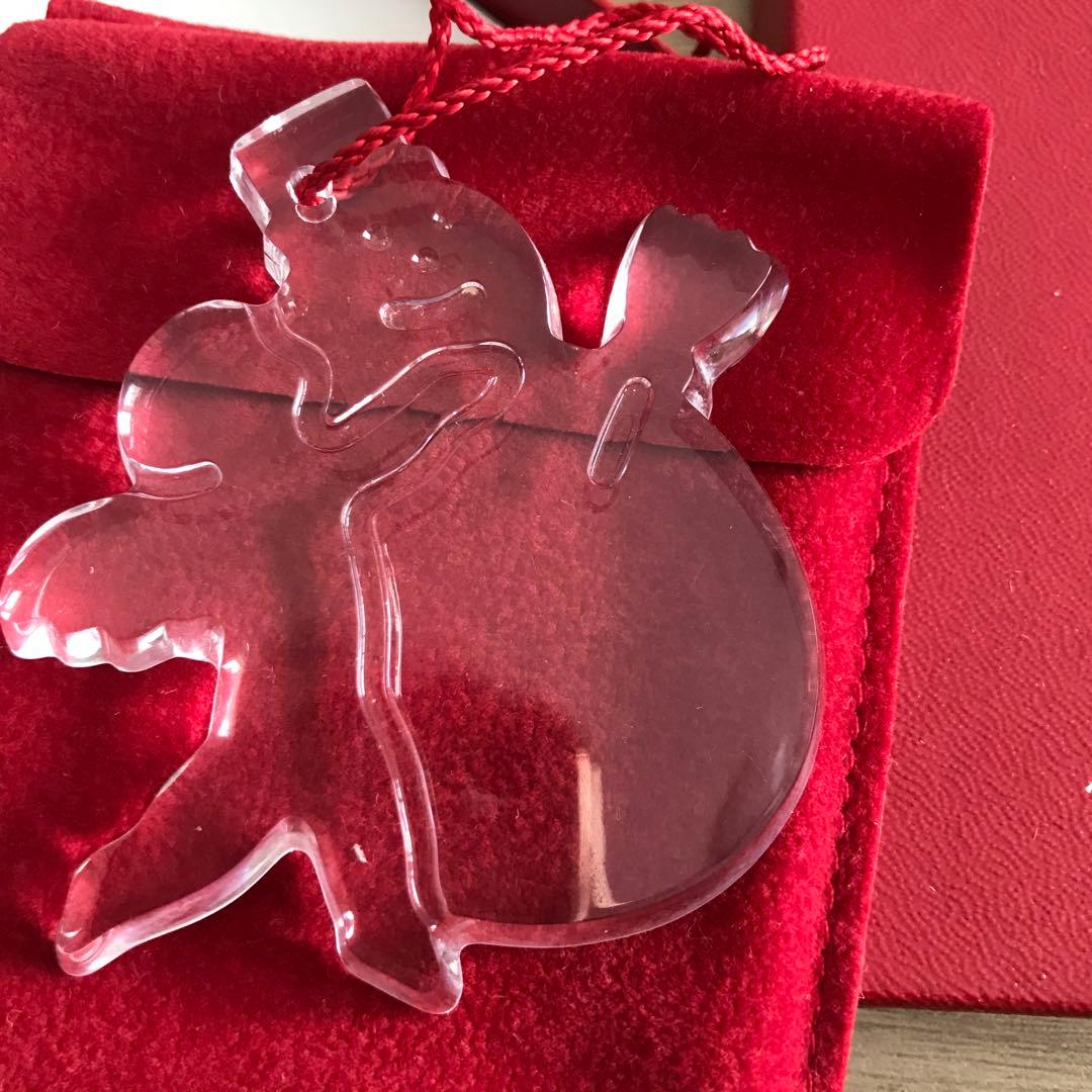 Baccarat クリスタル 雪だるま オーナメント