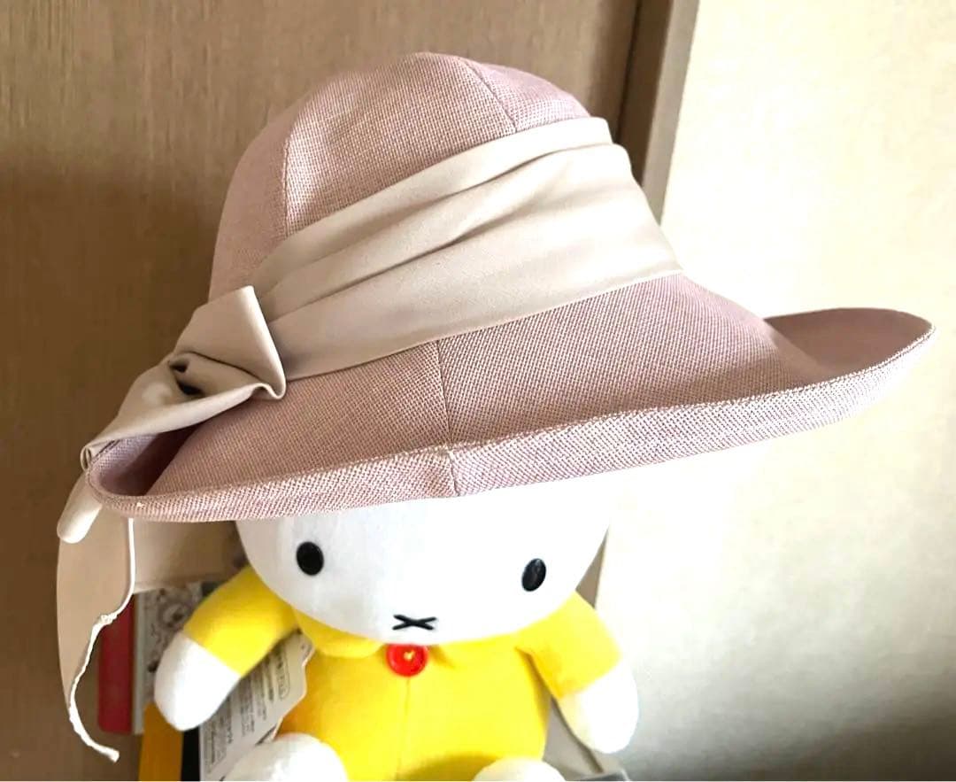 カシラ 帽子　夏　ピンク　リボン　未使用品
