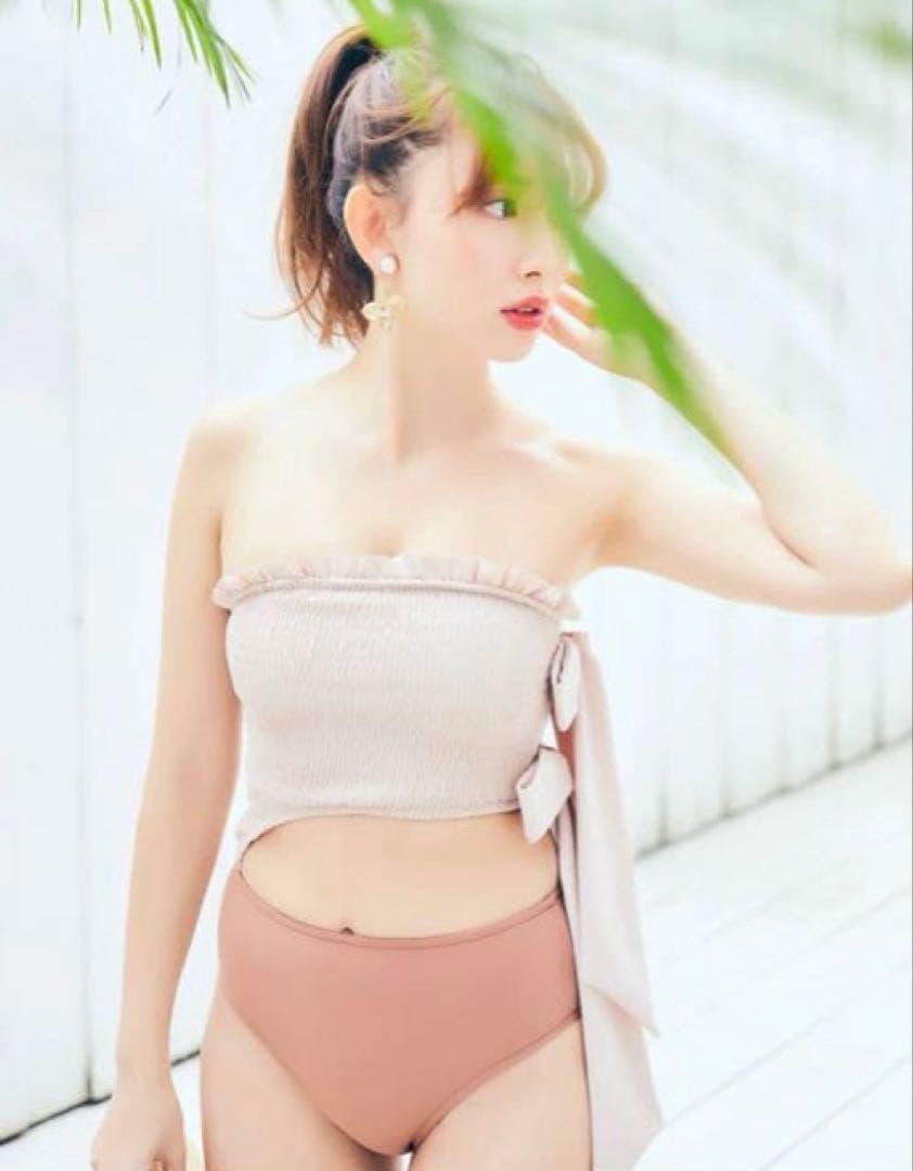 Sサイズ★herlipto 水着double bow one piece ピンク