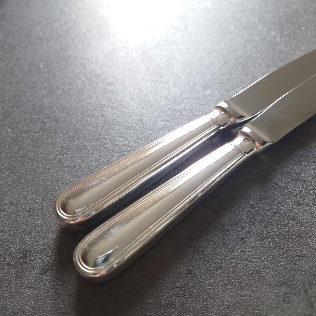 美品 クリストフル アルビ デザートナイフ 2点