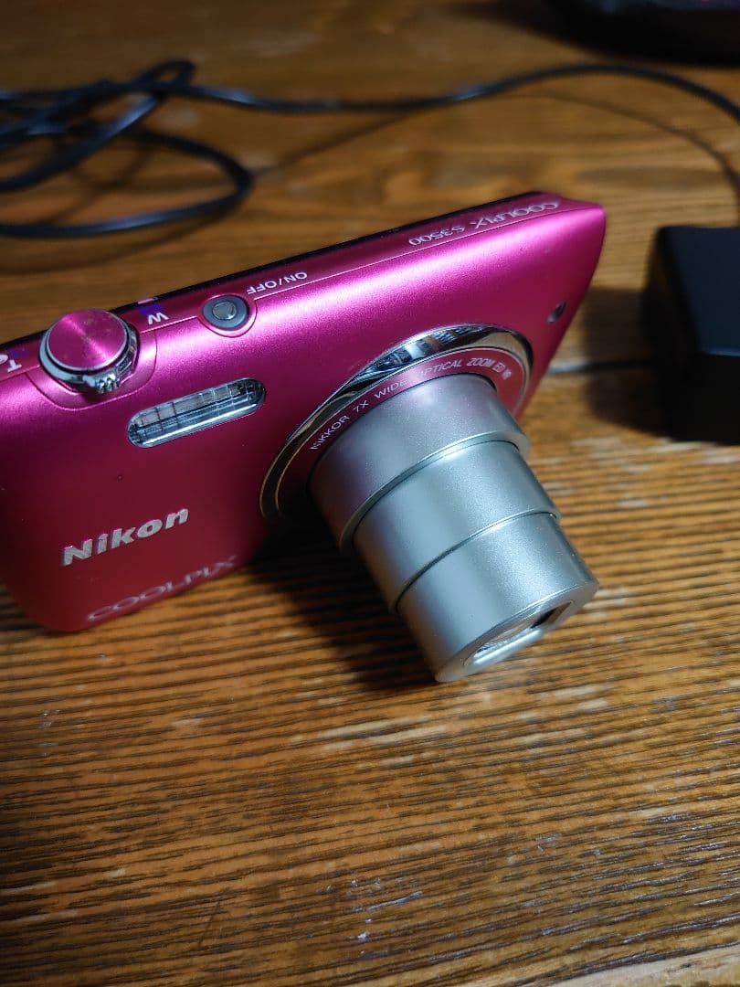 Nikon COOLPIX デジタルカメラ ピンク S3500 動作品