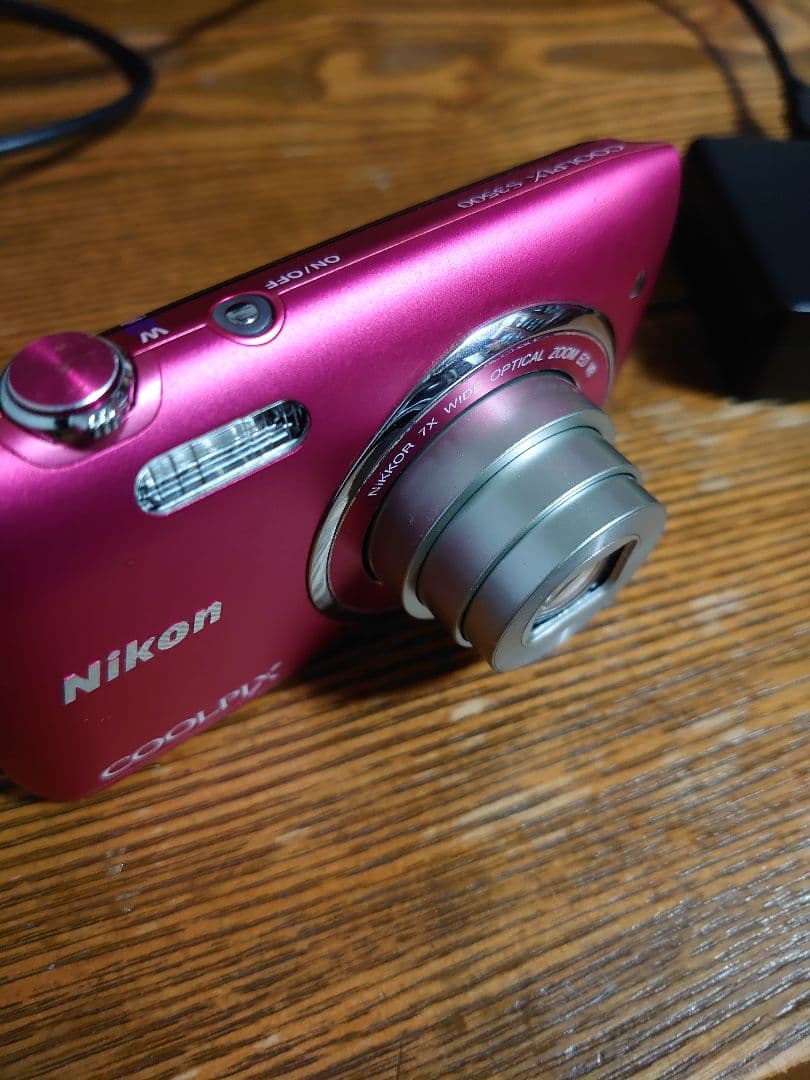 Nikon COOLPIX デジタルカメラ ピンク S3500 動作品