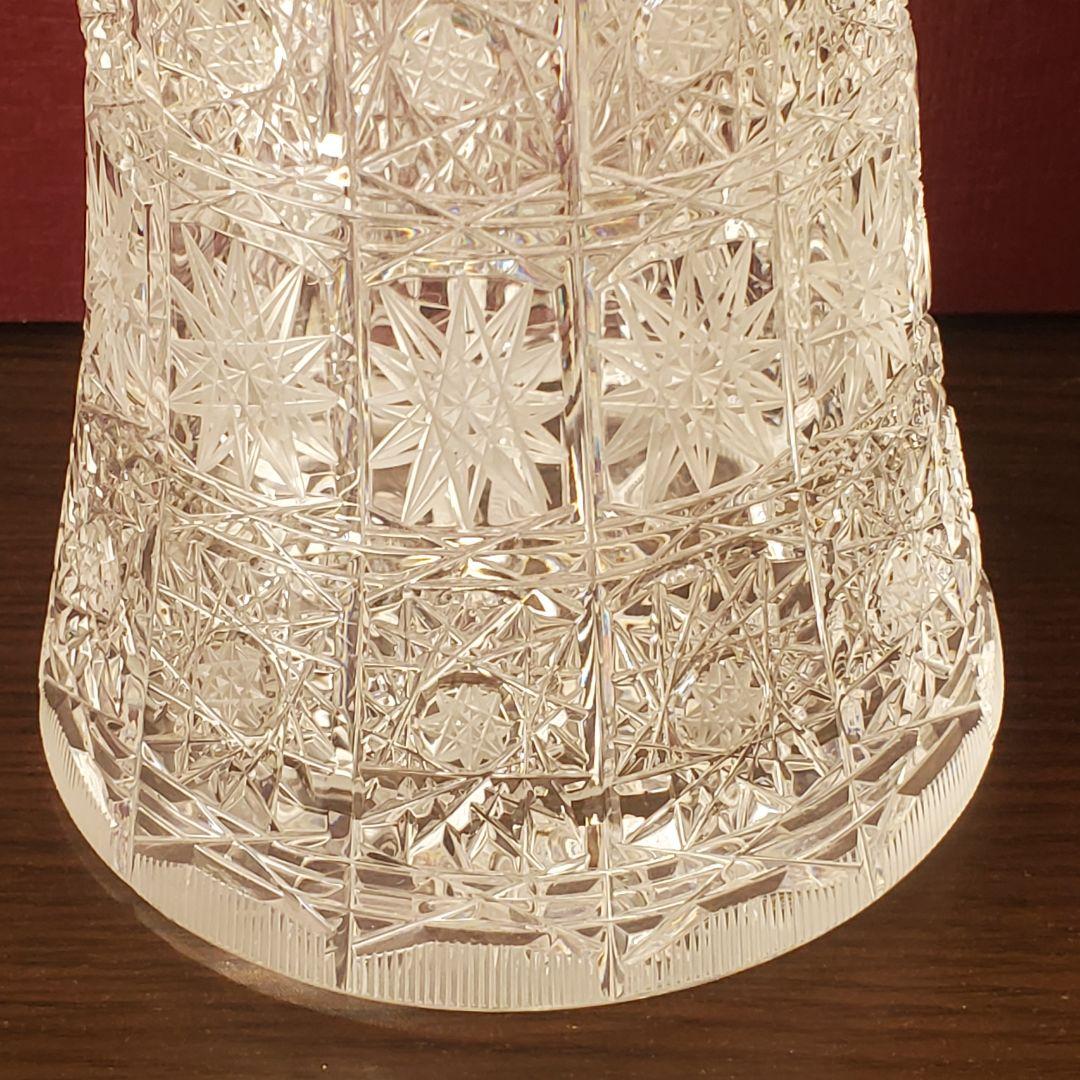 Bohemia glass ボヘミアグラス 花瓶 フラワーベース クリスタル