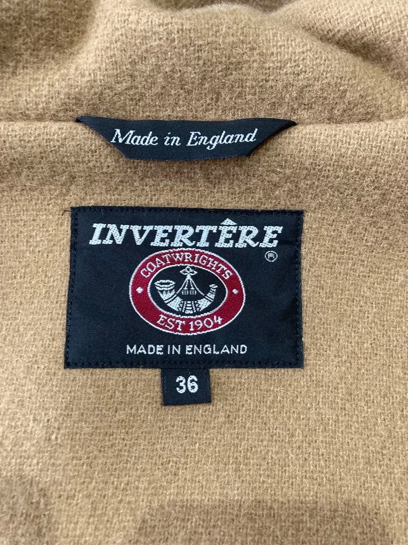 yuz　未使用INVERTEREインバーティア　ダッフルコートキャメル36