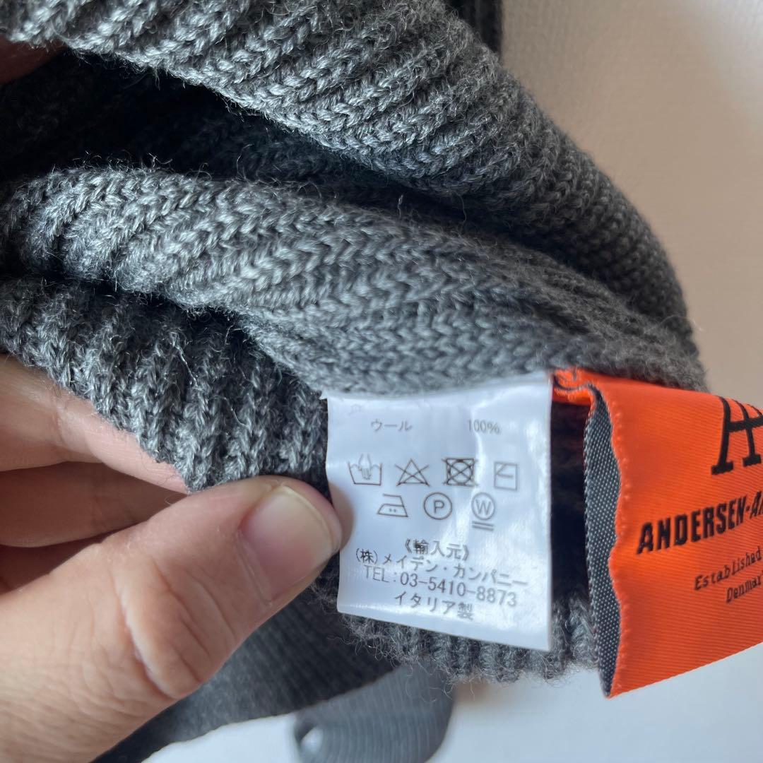 美品 ANDERSEN-ANDERSEN ニットセーター S グレー