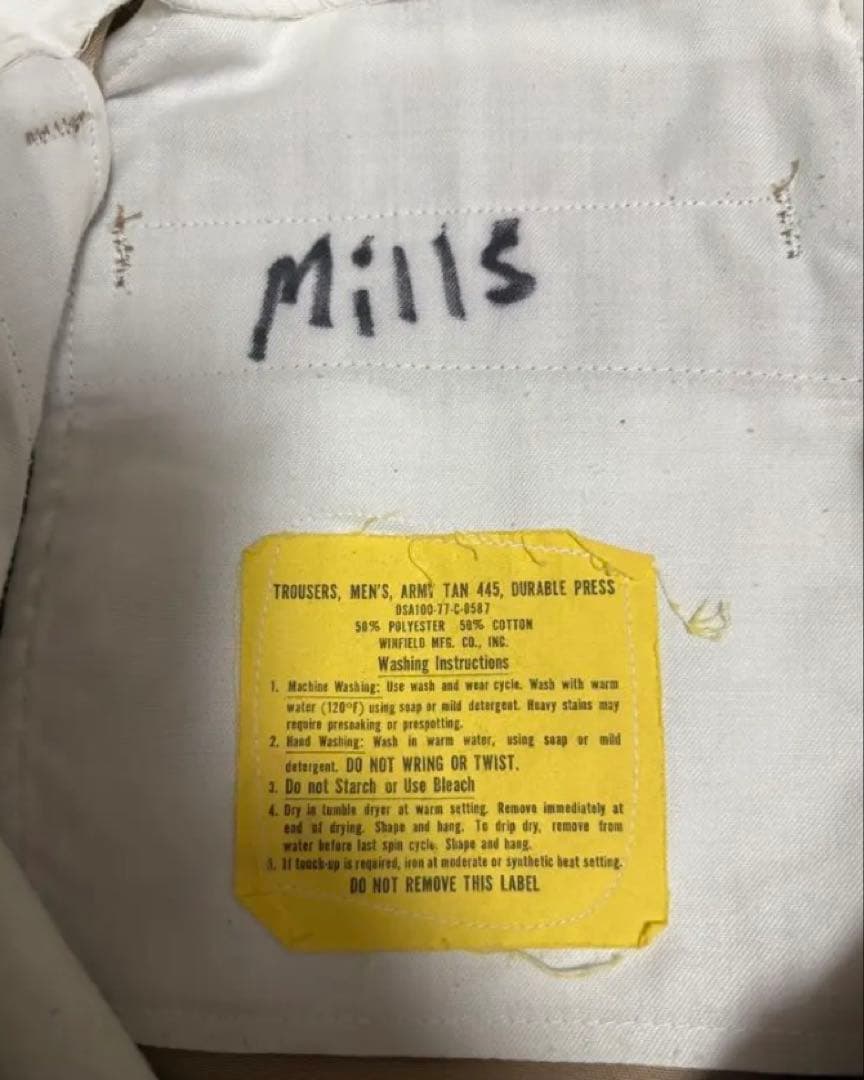 70s US.ARMY ミリタリー チノトラウザー 36×31