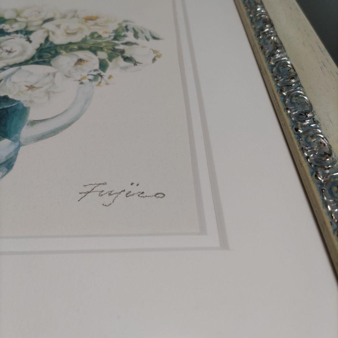 橋本 不二子 限定版画 額装 ☆ 直筆サイン・エディション有り