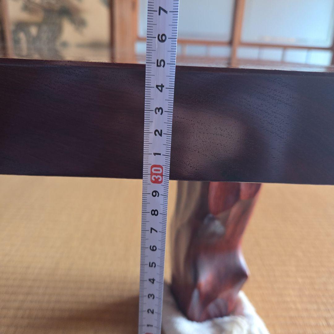無垢材一枚板 茶色 自然形状 座卓　ローテーブル