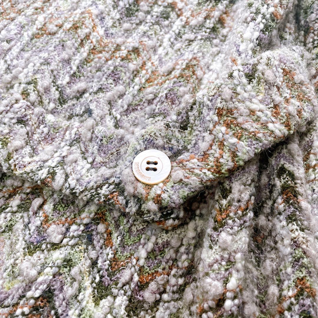 美品✨ミッソーニ ウールジャケット モヘヤ混 オレンジタグ 大きいサイズ 44