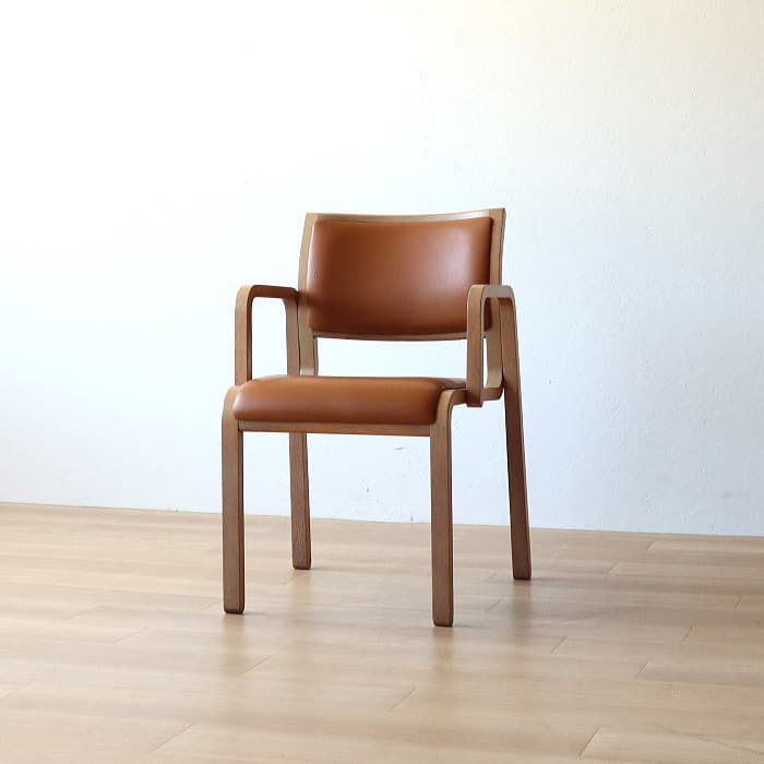 オールド Arflex アルフレックス NU アームチェア 木製