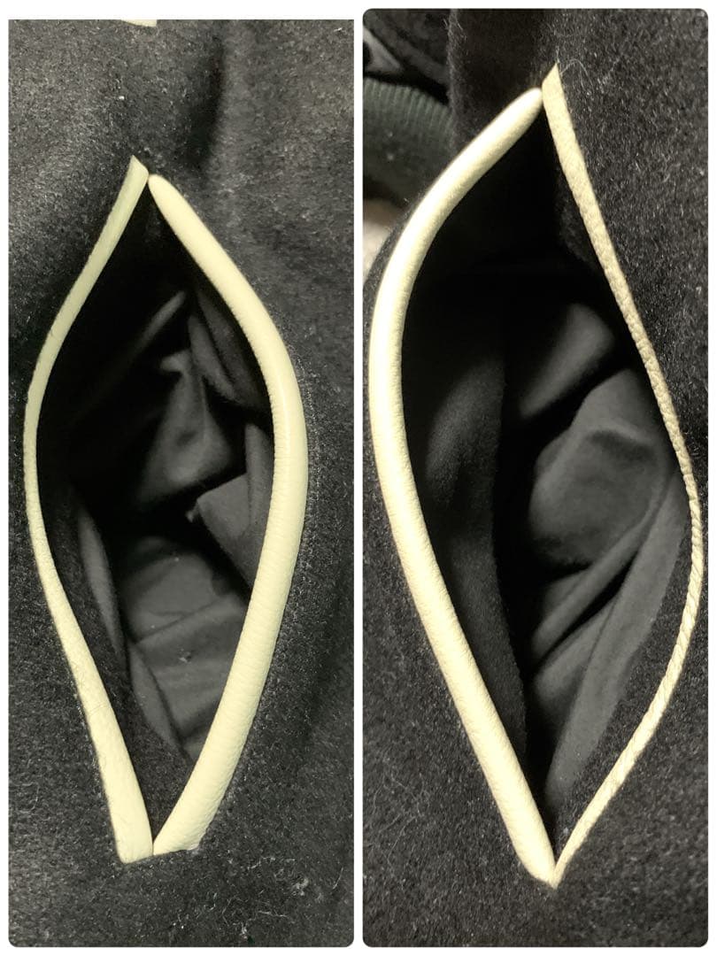 美品 2XL Lafayette ラファイエット スタジャン ブルゾン レザー