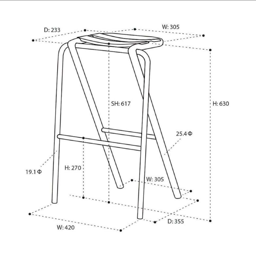 DUENDE デュエンデ BENT HIGH STOOL ベント ハイ スツール