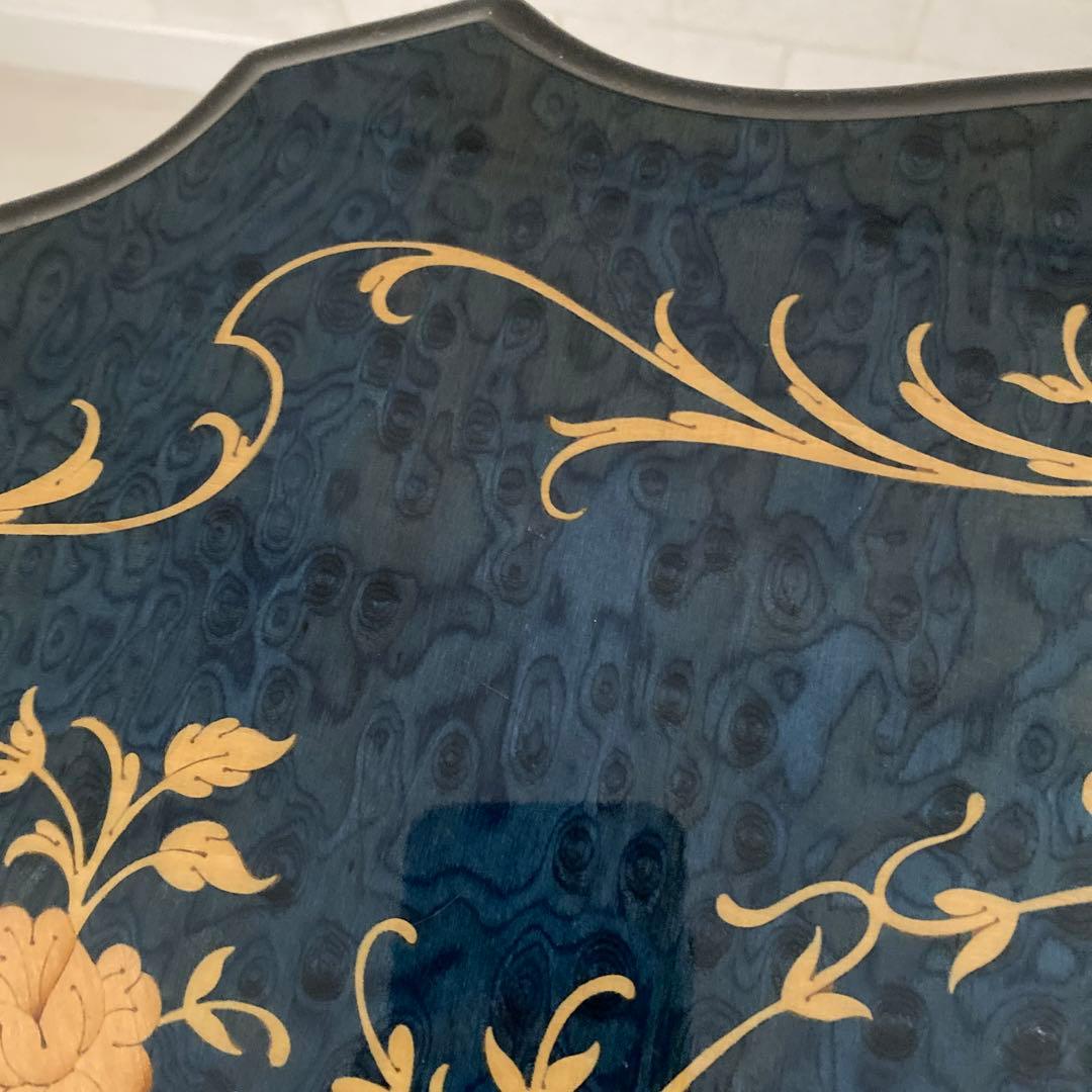 ❤️イタリア家具　ドマン　ブルー象嵌テーブル