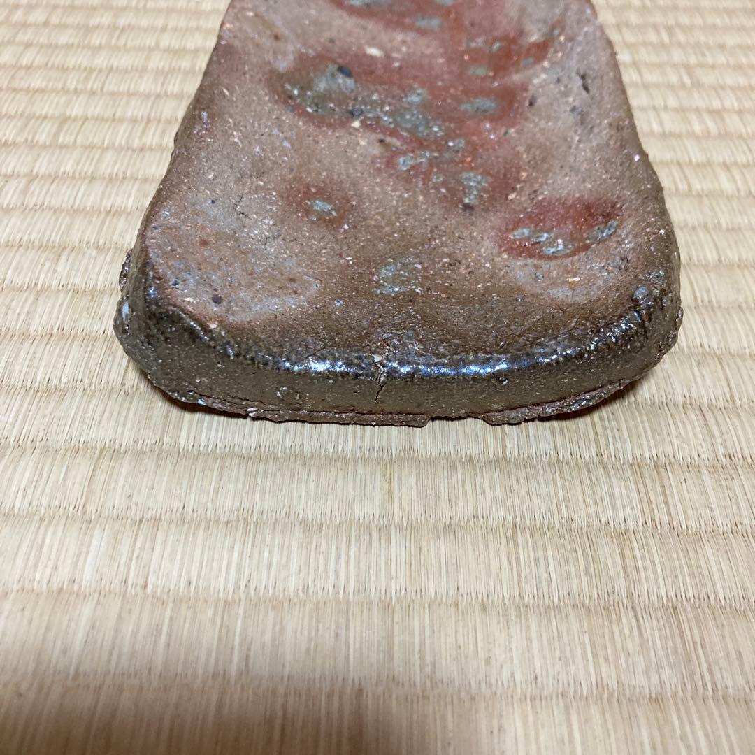 週末SAIE❗️國吉清尚　焼き締め珊瑚紋　板皿　向付