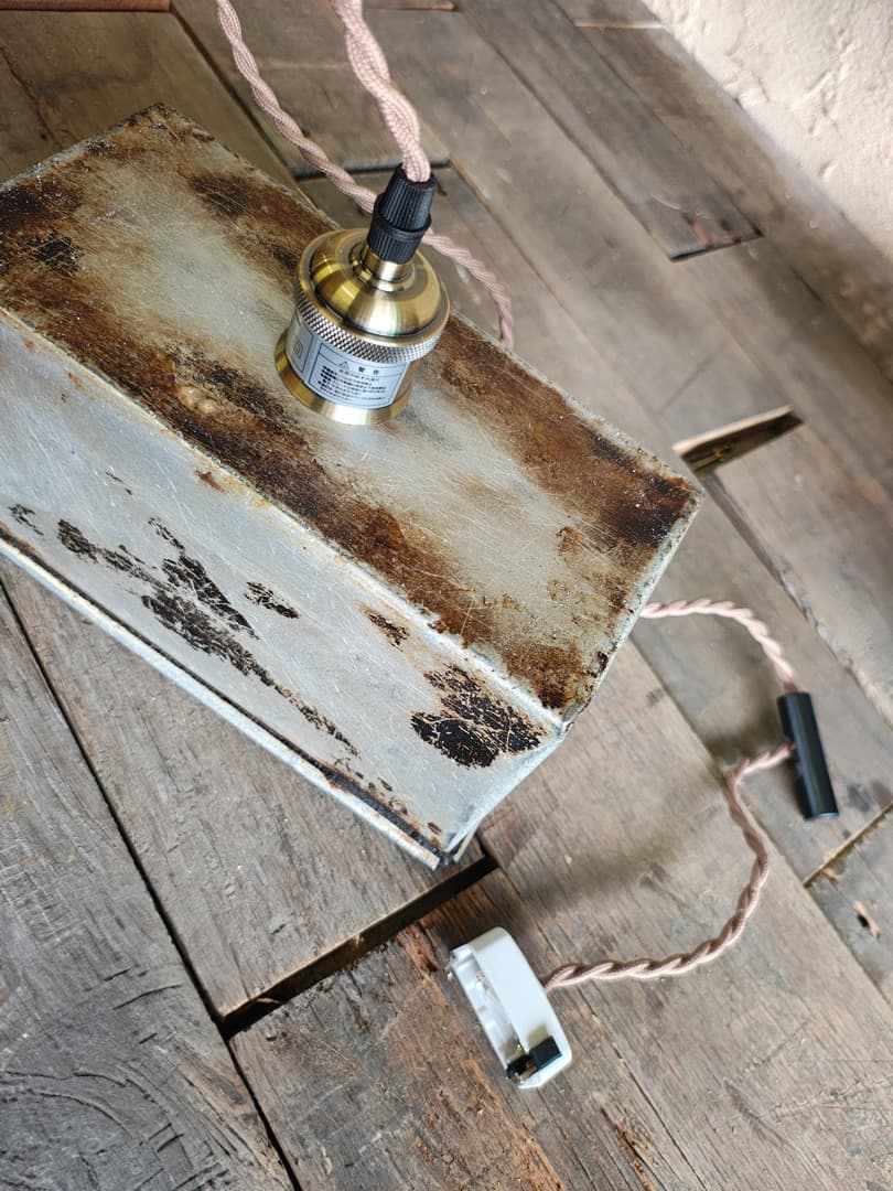 インダストリアル　シーリングライト　古道具　M0193