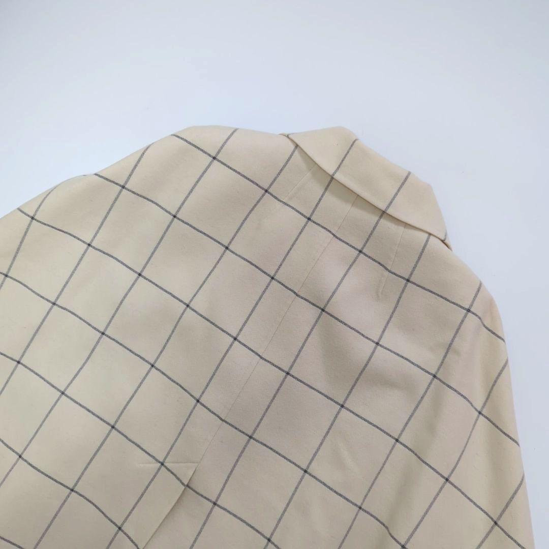 希少✨2way✨CELINE カシミア混 ポンチョ ケープ ブロックチェック