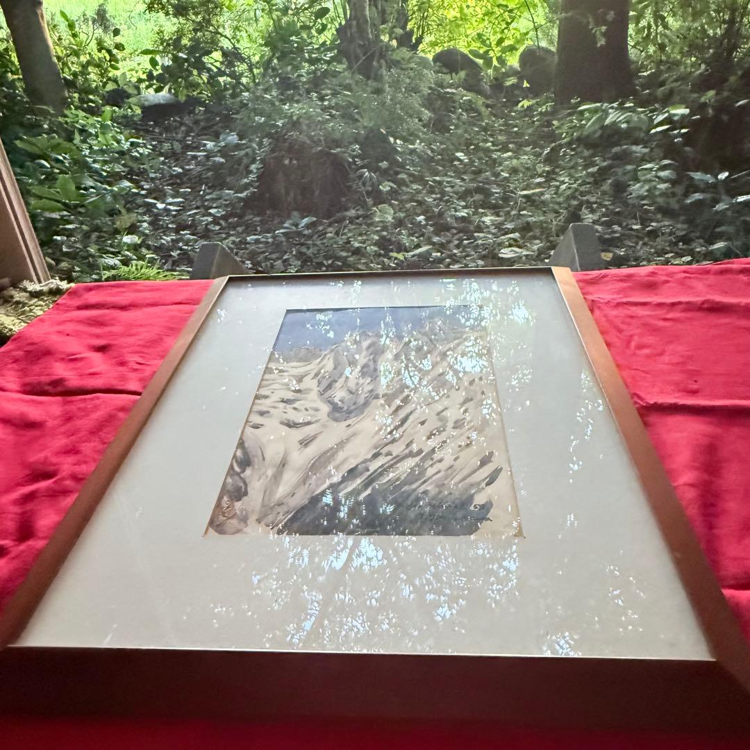 2216様感謝‼️山の画家　山川勇一郎 作 「ジュガール・ヒマール」水彩画