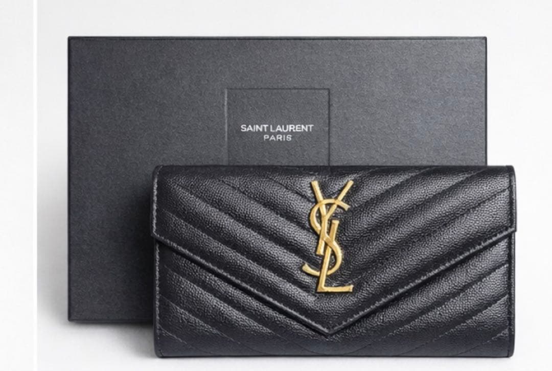 SAINT LAURENT ブラック長財布
