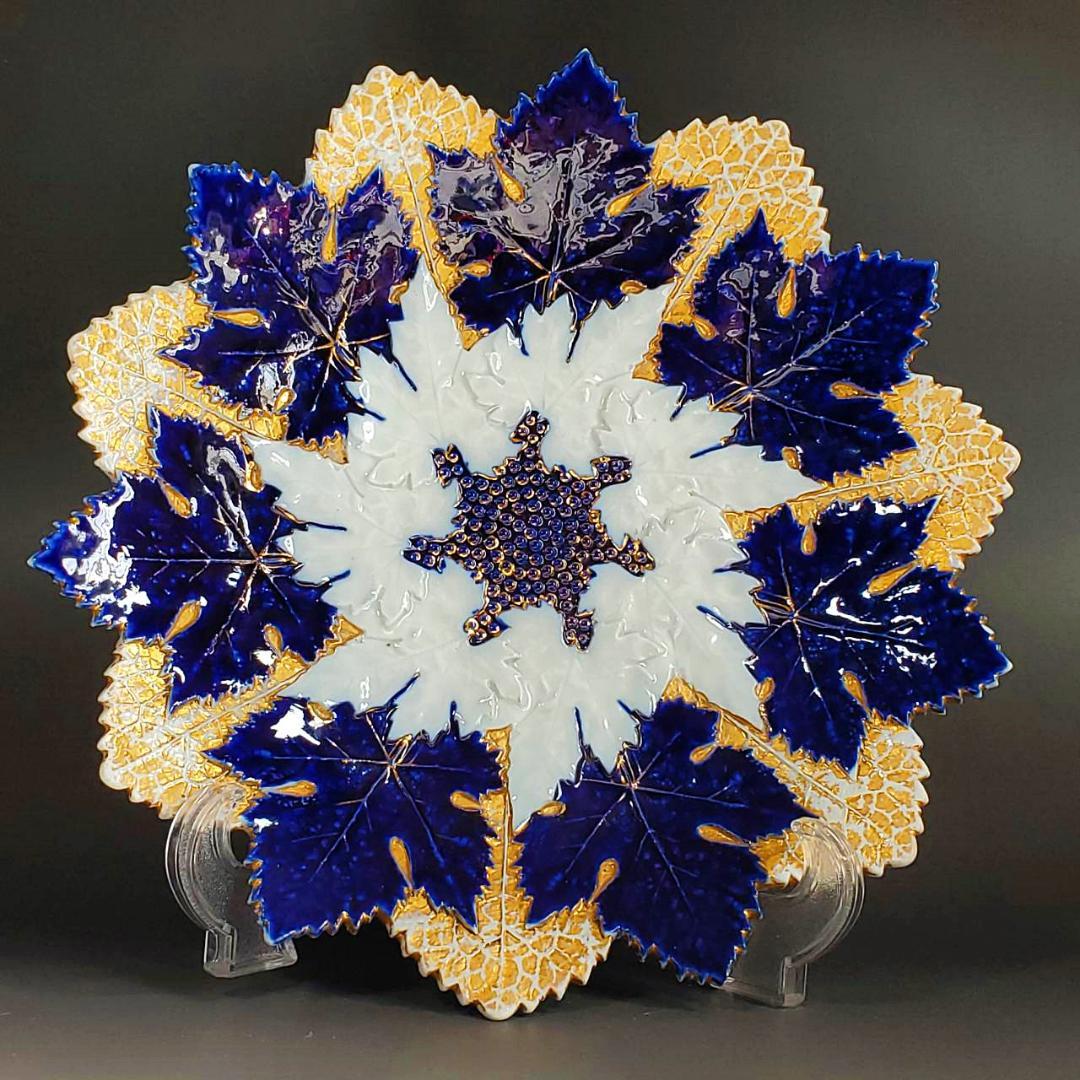 Meissen（マイセン 1825～1924 コバルト金彩　プレート　26.5㎝